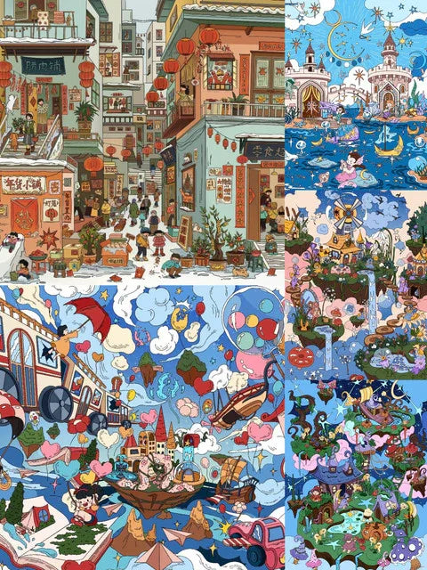 Vol. 3 Dreamland for Kids Realm of Little Dreams Stardust Falling on Shoal Daylit Wonderland Nocturnal Realm - XL