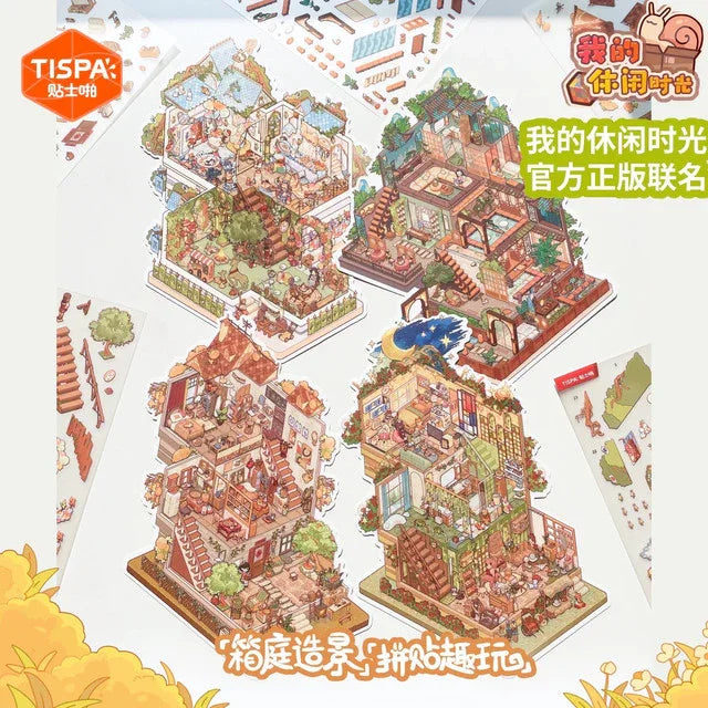 DIY mininature Scene Sticker TISPA My Leisure Time Vol. 5 Fantasy Wonderland Fairy Tale Cottage Vacation Time Ideal Home - L 8