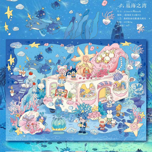 DIY mininature Scene Sticker Xiao Garden Vol. 29 Fantasy Realm Series — — — — - L 2