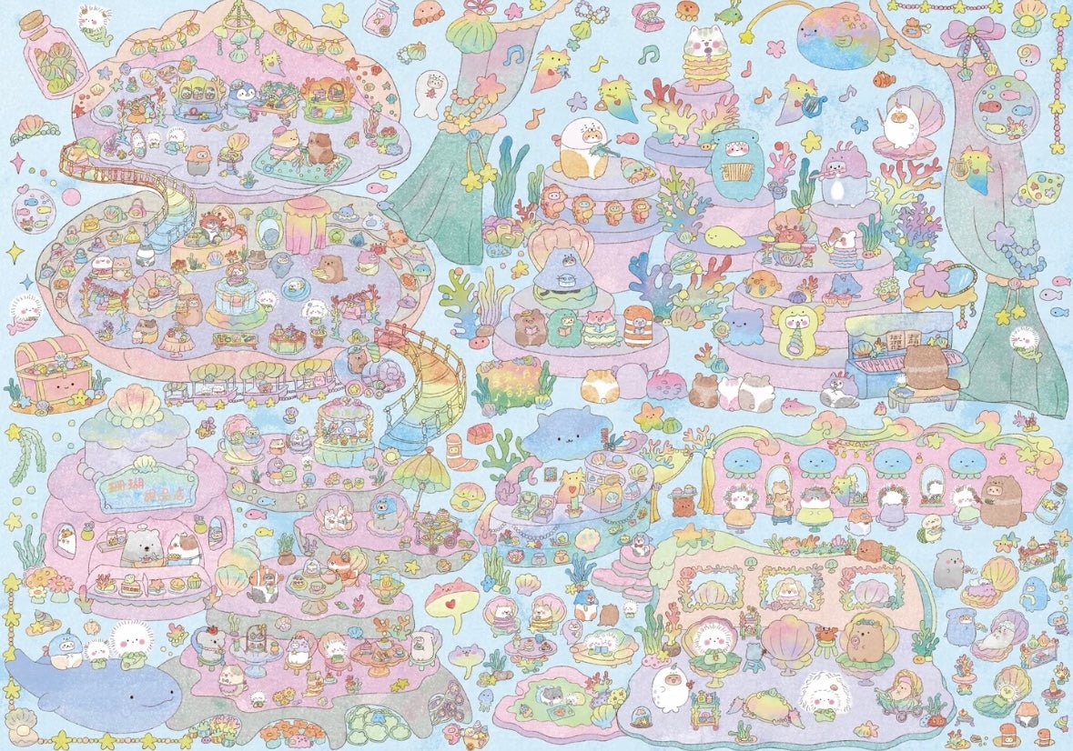 CANNELE Vol. 6 Underwater Fairy Tale Town / Pet Game: Kitty Town / King's Wharf - XL - JoyJollyCrafts