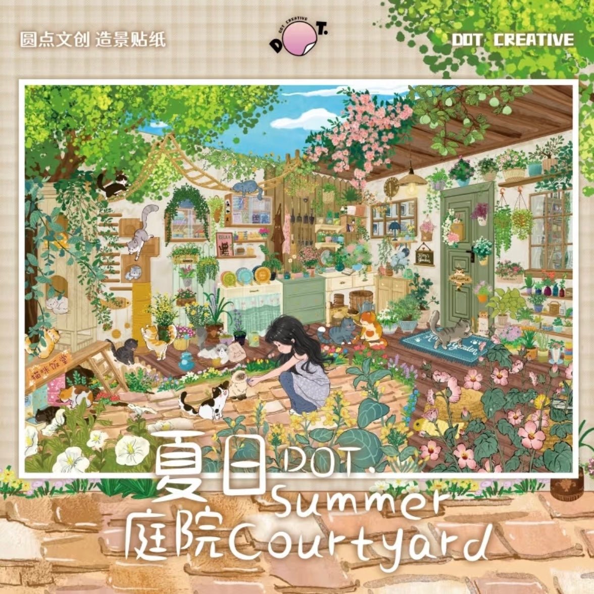 DOT CREATIVE Vol. 5 Afternoon Garden at Rose Manor / Quiet Moments / Summer Courtyard - L - JoyJollyCrafts