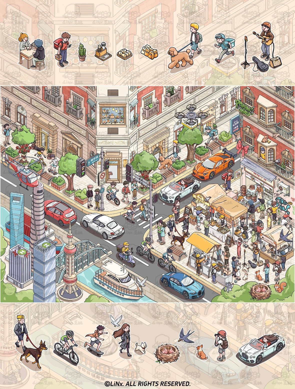 Vol. 29 Flower & Bird Market Flea Market Citywalk - L - JoyJollyCrafts