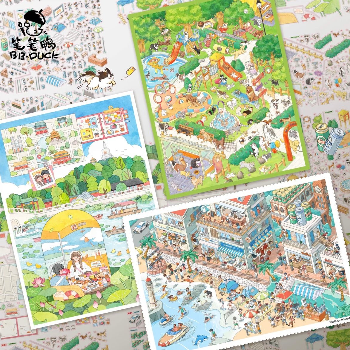 Vol. 8 Beijing Love Story - Summer Dog Paradise Memory Fragments - Me and Him - Qingdao Edition - L - JoyJollyCrafts