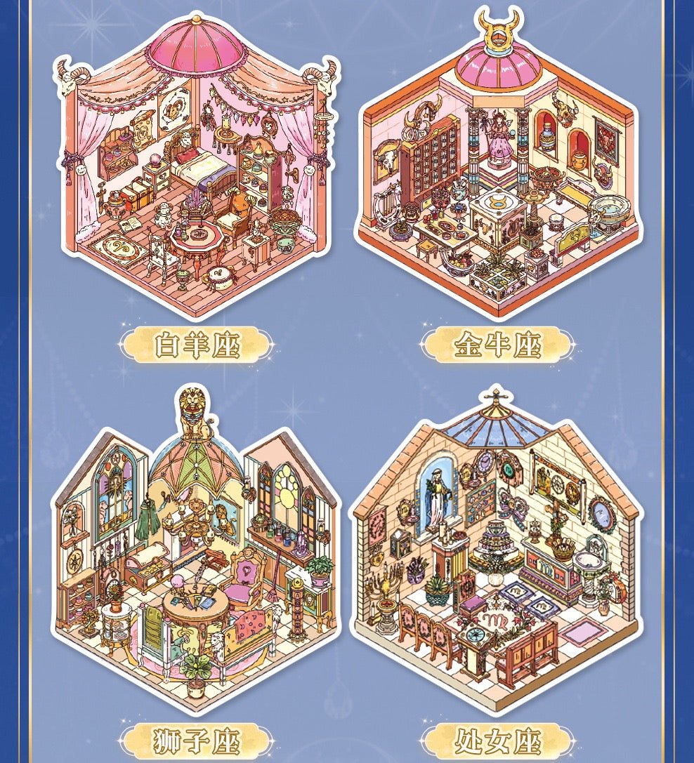 Zodiac House 1 Book - M - JoyJollyCrafts