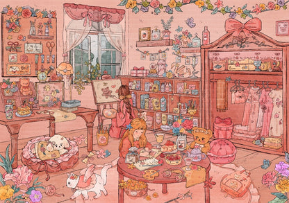 DIY miniature Scene Sticker Lychee Ice Studio Lychee Ice Studio Vol. 1 Forest Machinery Tribe / Rose-Cat Talk - L 1