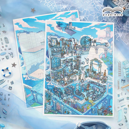 DIY miniature Scene Sticker Infeel.me Infeel.me Little Corner 15.0 After the Sinking / Above the Clouds - L 1
