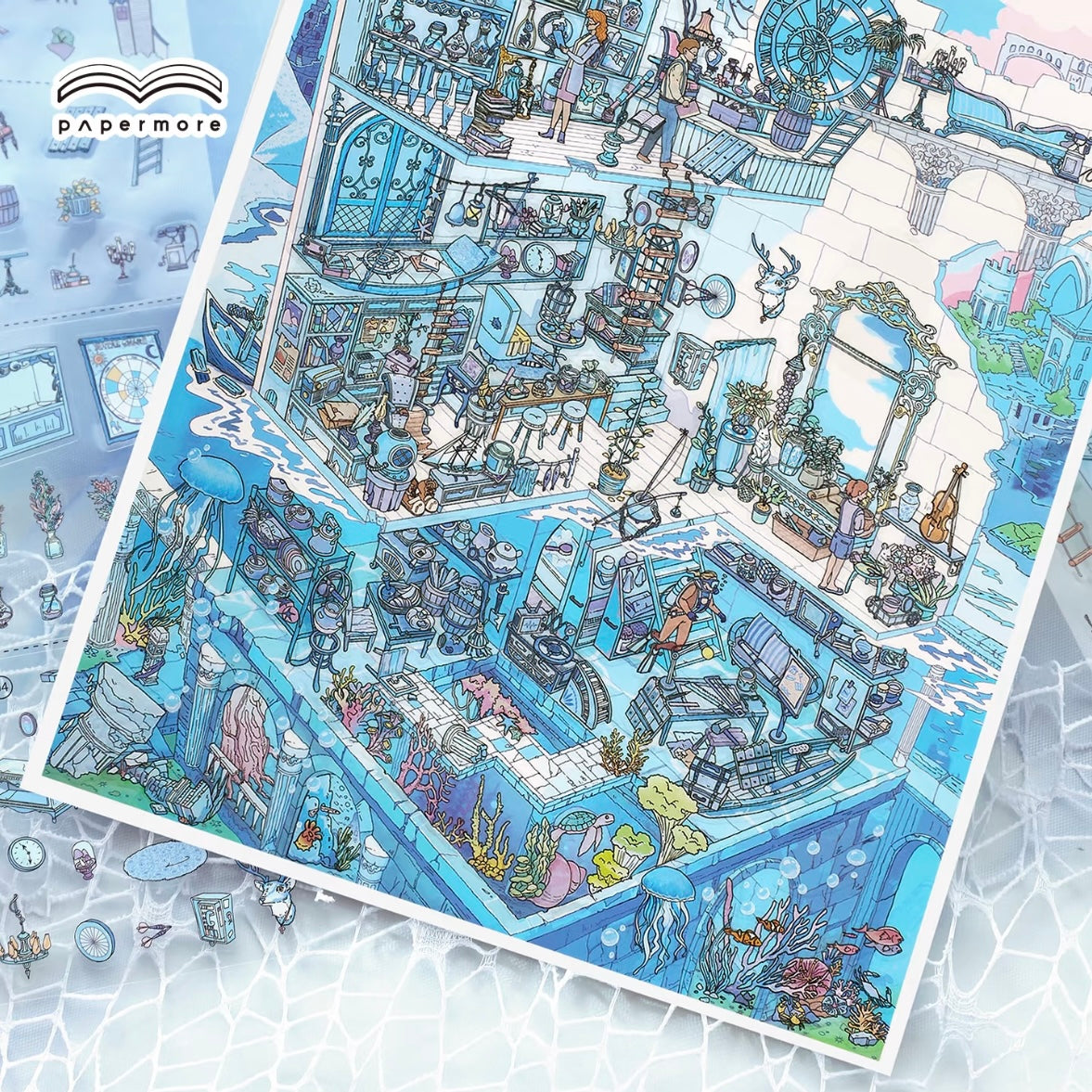 DIY miniature Scene Sticker Infeel.me Infeel.me Little Corner 15.0 After the Sinking / Above the Clouds - L 4