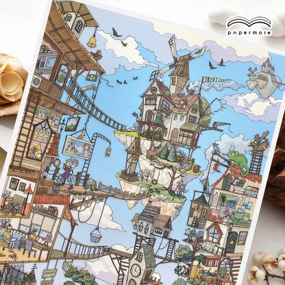 DIY miniature Scene Sticker Infeel.me Infeel.me Little Corner 15.0 After the Sinking / Above the Clouds - L 6