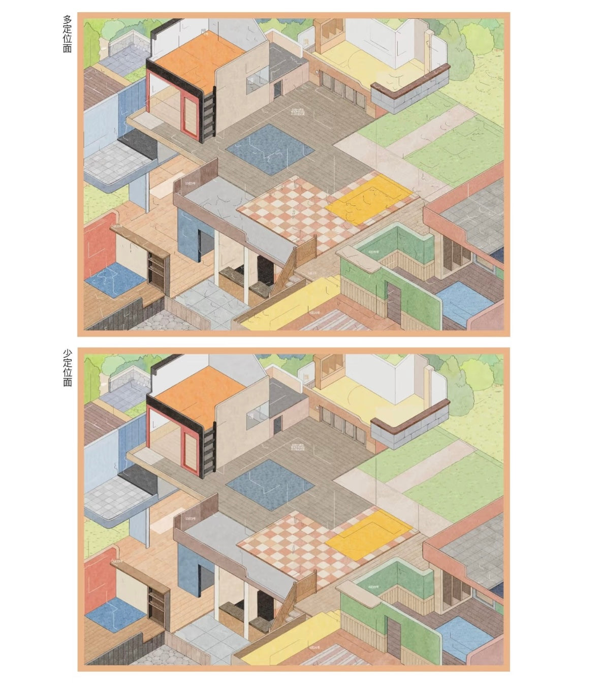 DIY miniature Scene Sticker SKYISLE SKYISLE Vol. 16 Fairy Tale Town / Animal Apartment / Red Tea Cup House / Mayor Election - L 4