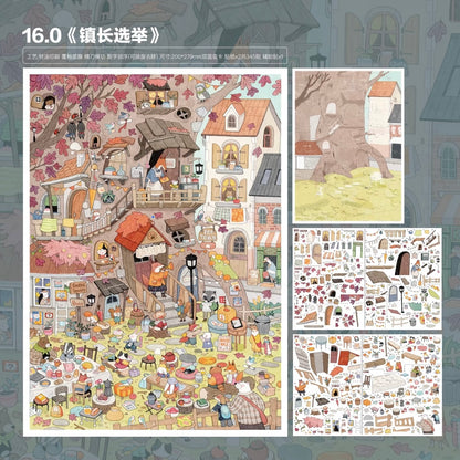 SKYISLE Vol. 16 Fairy Tale Town / Animal Apartment / Red Tea Cup House / Mayor Election - L