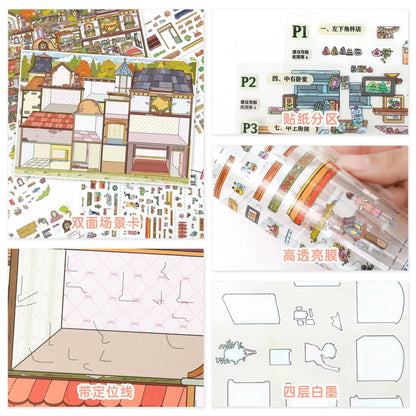 DIY miniature Scene Sticker YiLan YiLan Vol. 198 The Tenant's Autumn / The Tenant's Spring - XL 4