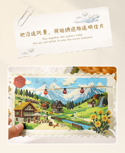 DIY miniature Scene Sticker Ketchup Girl Ketchup Girl Journey Amidst Embroidery 2.0 Alpine Town / Marrakech-Akagi - M 6