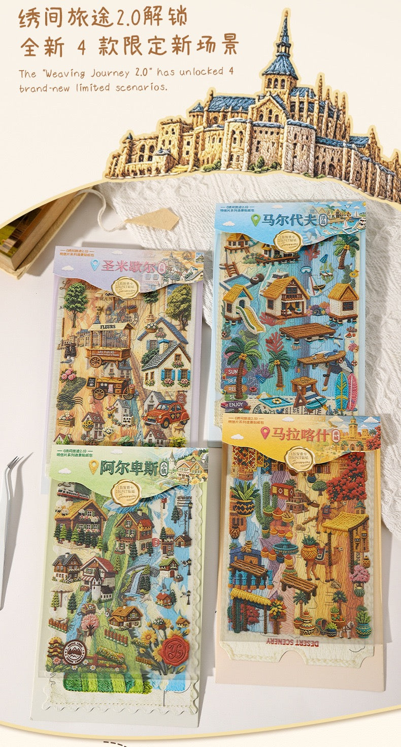 DIY miniature Scene Sticker Ketchup Girl Ketchup Girl Journey Amidst Embroidery 2.0 Alpine Town / Marrakech-Akagi - M 7