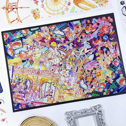 DIY miniature Scene Sticker MU YAO MU YAO Vol. 23 Banquet of the Gods / Colorful Ruins - L 3