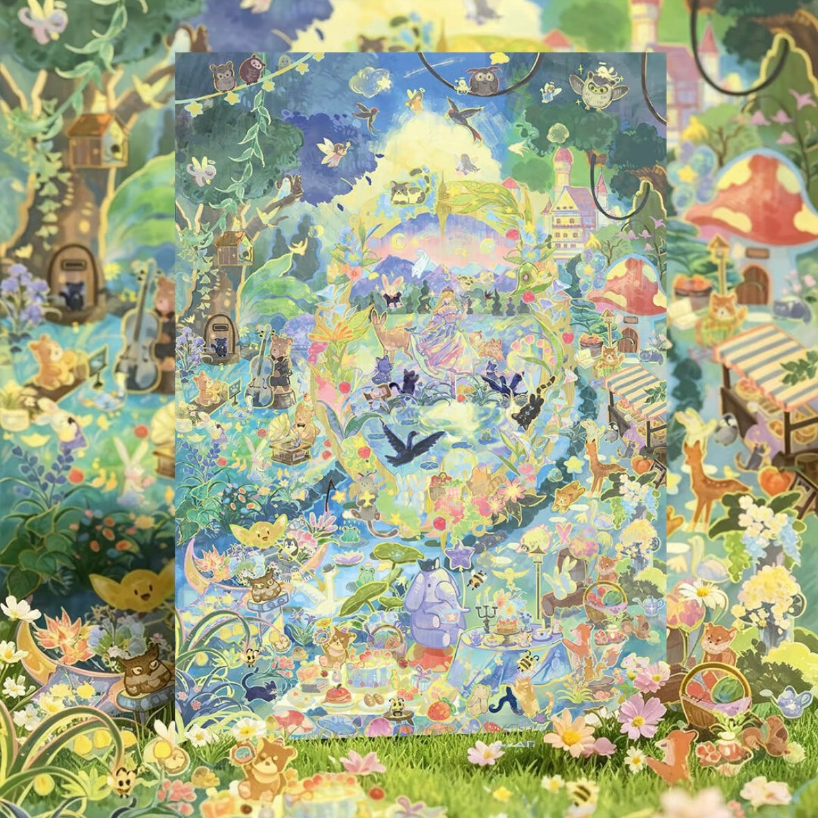 DIY miniature Scene Sticker Shuli Shuwai Shuli Shuwai 4.0, Volume 2 The Swan Lake Princess / Fresh Fruit Lake-Loop Extravaganza - L 1