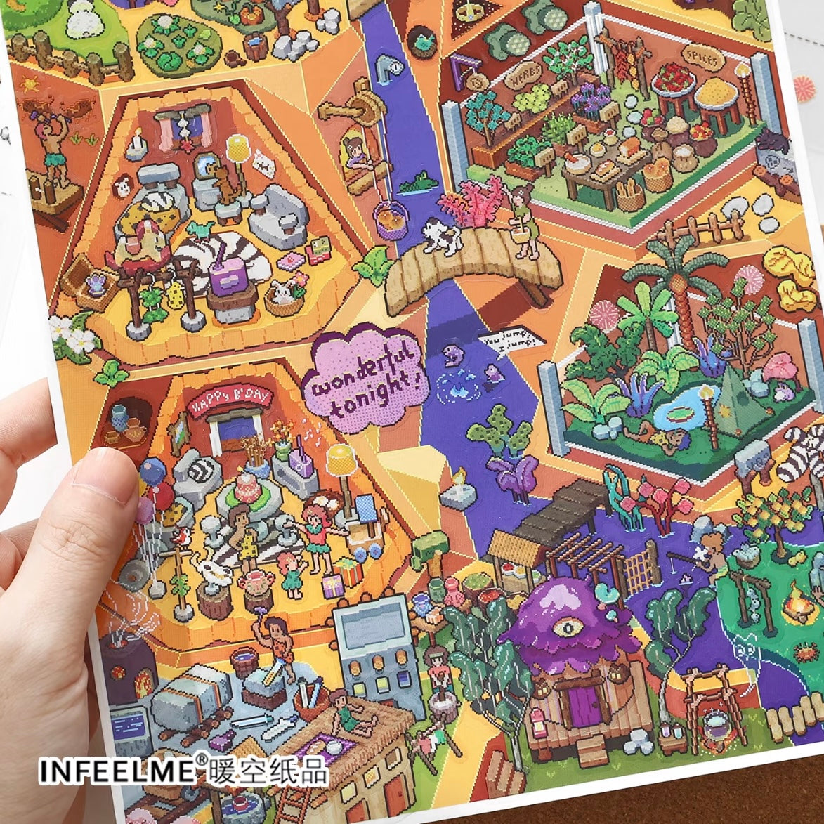 DIY miniature Scene Sticker Infeel.me Infeel.me My Little Cabin 47.0 Underground town / Prehistoric Tribe - L 2