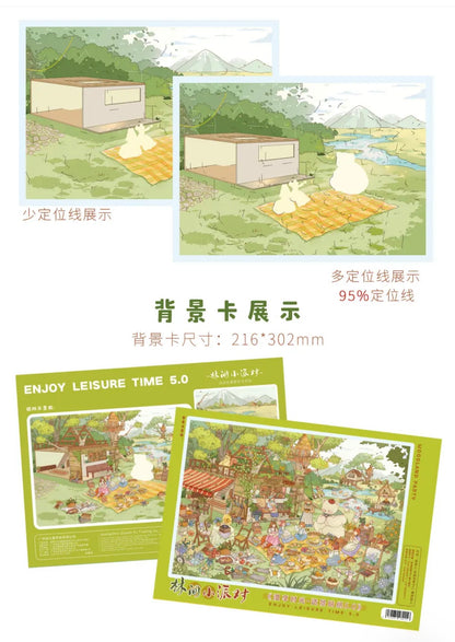DIY miniature Scene Sticker Enjoy Leisure TIme Enjoy Leisure TIme Vol. 5 A Small Party in the Woods / The Witch's House / Lemon Town - L 6