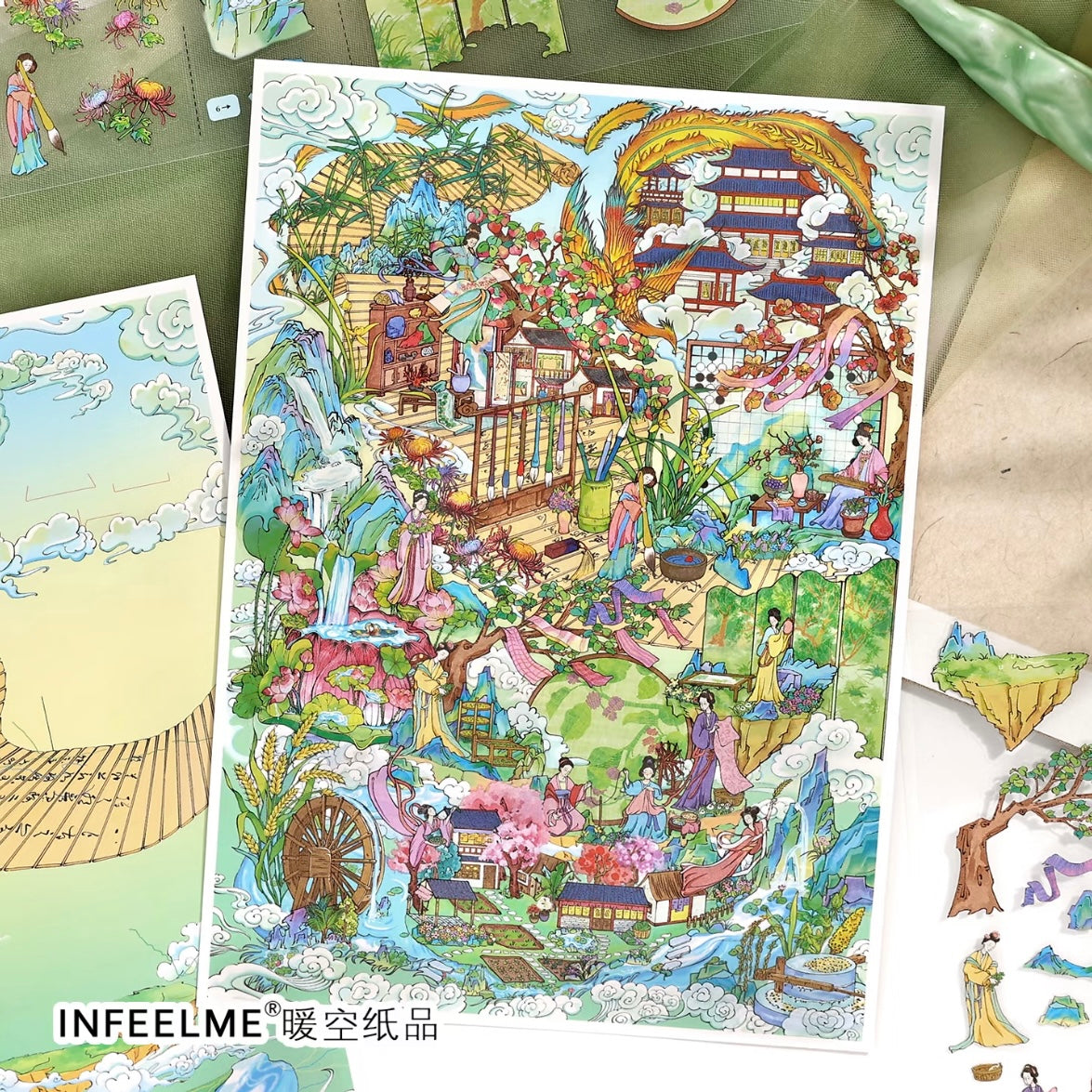 DIY miniature Scene Sticker Infeel.me Infeel.me Open Today 63.0 Yunque Sushou / Legacy of Mountains and Seas - L 2