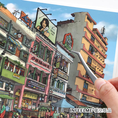 DIY miniature Scene Sticker Infeel.me Infeel.me Open Today 70.0 A Stroll in Penang - L 3