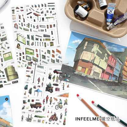 DIY miniature Scene Sticker Infeel.me Infeel.me Open Today 70.0 A Stroll in Penang - L 4