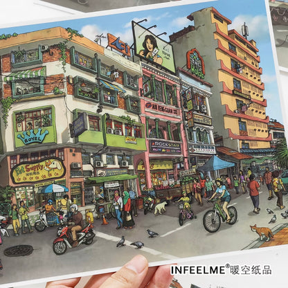 DIY miniature Scene Sticker Infeel.me Infeel.me Open Today 70.0 A Stroll in Penang - L 5