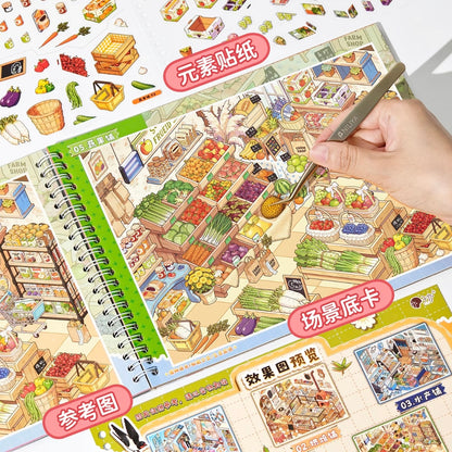 DIY miniature Scene Sticker ZIYI ZIYI Stocking Collection Full Set - L 4