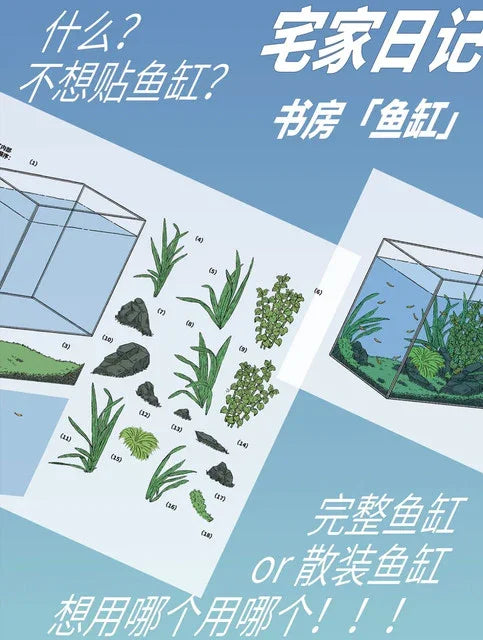 DIY mininature Scene Sticker AGuai Vol. 3 Home Diary Bedroom Edition Study Room Edition - M 7
