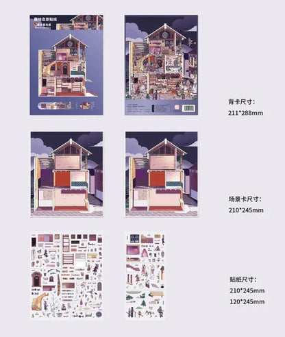 DIY mininature Scene Sticker AGuai Vol. 5 Witch’s Bakery - L 3