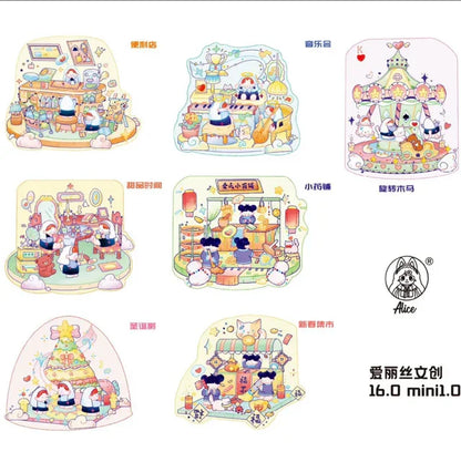 Mini Vol. 1 Convenience Store Dessert Time Christmas Tree Concert Herbal Pharmacy New Year Market Carousel Mini Vol. 1 All in - M