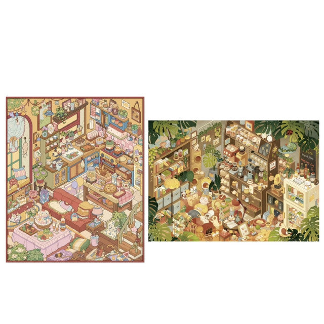 DIY mininature Scene Sticker POJX Vol. 1 Dream House Blooming Along the Way Energy Supply Station Lunchtime Moments - M 2