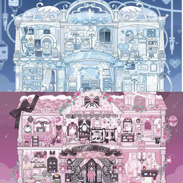 DIY mininature Scene Sticker CannerTomato Vol. 10 Cat’s Afternoon Tea Rules Gaze by the Nile Candy-Colored Daydream Transparent Heaven Fantasy Expired Candy Land Dusty Old Dreams Embers of the Title Page Paradox Specimen Workshop Gear Heart Workshop - L 2