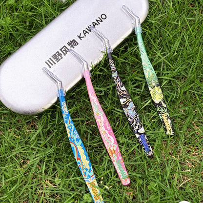 DIY mininature Scene Sticker Kawano Golden Feather Tweezers Cloud Cherry Pavilion Butterfly in the Clouds Treasure Pavilion Bamboo Under the Moon - S 1