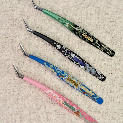 Golden Feather Tweezers Cloud Cherry Pavilion Butterfly in the Clouds Treasure Pavilion Bamboo Under the Moon - S