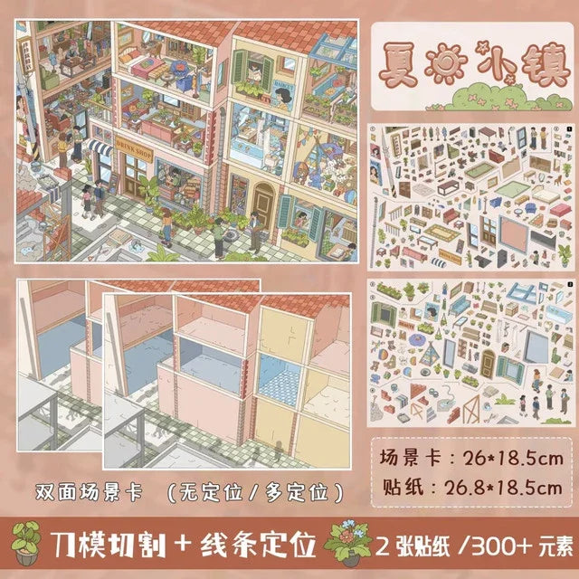 Vol. 8(Special Oil) The Princess and the Dwarfs Butterfly Cottage Summer Town Spring in a Small Town Waterside Town - L