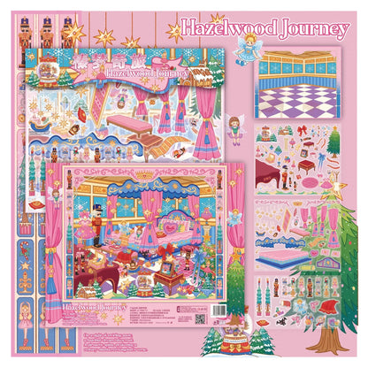 DIY mininature Scene Sticker DA MAI LUOLUO Vol. 8 The Glimmer Stage The Hat's Pay Tea Party Hazelnut Journey Golden Twist of Fate - L 4