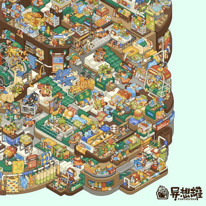 DIY mininature Scene Sticker FantasyBox Cozy Mouse Furniture Store Cozy Mouse Furniture Store - L 6