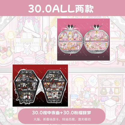 DIY miniature Scene Sticker Fairytales On Paper Vol. 30 Nocturne in the Coffin Pomegranate Sweet Dream - L 1