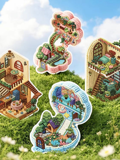 DIY miniature Scene Sticker KETCHUP Girl KETCHUP Girl Dream Home Dream Aquarium Dream Kitchen Dreamy Little Flower Box Dream Treehouse - M 1