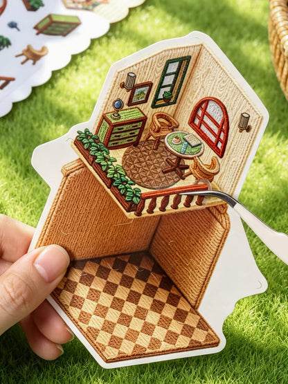 DIY miniature Scene Sticker KETCHUP Girl KETCHUP Girl Dream Home Dream Aquarium Dream Kitchen Dreamy Little Flower Box Dream Treehouse - M 2