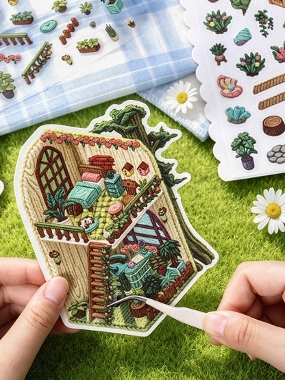 DIY miniature Scene Sticker KETCHUP Girl KETCHUP Girl Dream Home Dream Aquarium Dream Kitchen Dreamy Little Flower Box Dream Treehouse - M 4