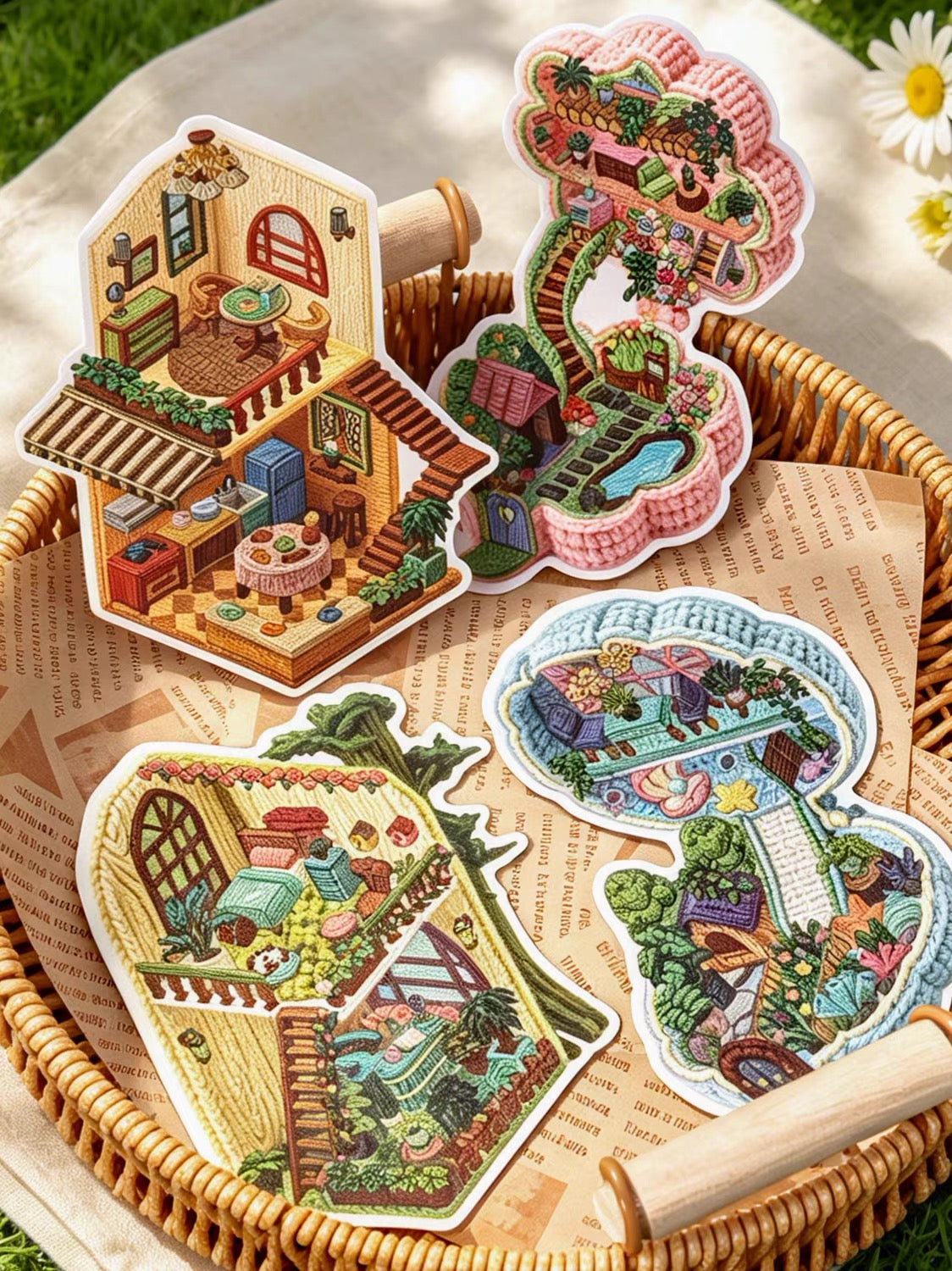 DIY miniature Scene Sticker KETCHUP Girl KETCHUP Girl Dream Home Dream Aquarium Dream Kitchen Dreamy Little Flower Box Dream Treehouse - M 5