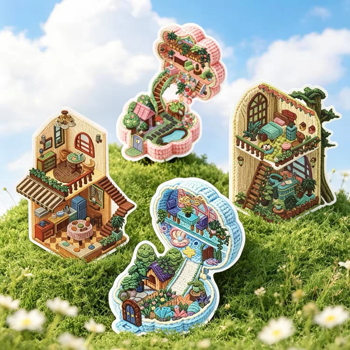 DIY miniature Scene Sticker KETCHUP Girl KETCHUP Girl Dream Home Dream Aquarium Dream Kitchen Dreamy Little Flower Box Dream Treehouse - M 6