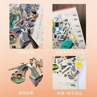 DIY mininature Scene Sticker yofu Vol. 1 Writers’ Rooms Lu Xun’s Room Edgar Allan Poe’s Room - L 4