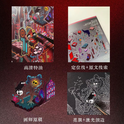 DIY mininature Scene Sticker yofu Vol. 1 Writers’ Rooms Lu Xun’s Room Edgar Allan Poe’s Room - L 8