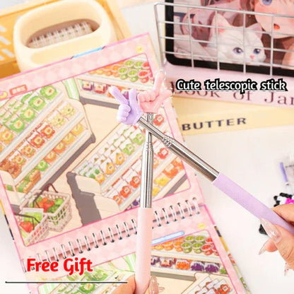 DIY mininature Scene Sticker GEILI Supermarket restock theme scene sticker book 1 book - L 4