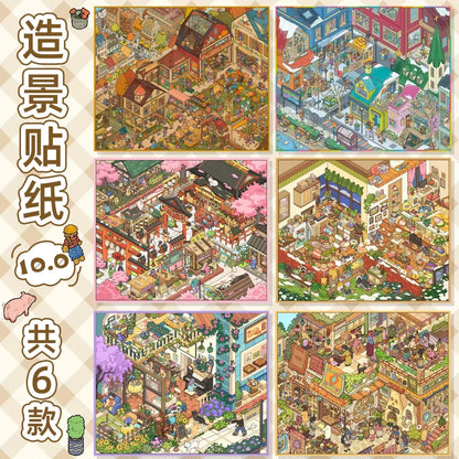 DIY mininature Scene Sticker HeiBao Vol. 10  - L 1