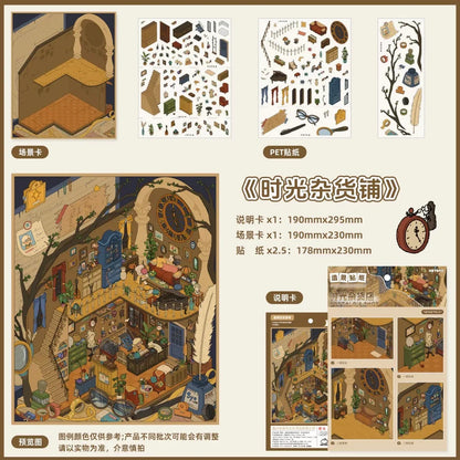 DIY mininature Scene Sticker HeiBao Vol. 11  - L 6