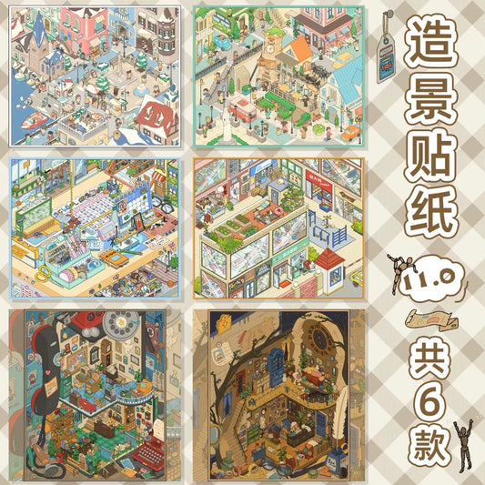 DIY mininature Scene Sticker HeiBao Vol. 11  - L 1