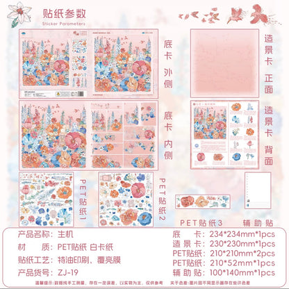 DIY miniature Scene Sticker Muddy Muddy Vol. 8 Mountain Sea - Lark Vitality - L 9