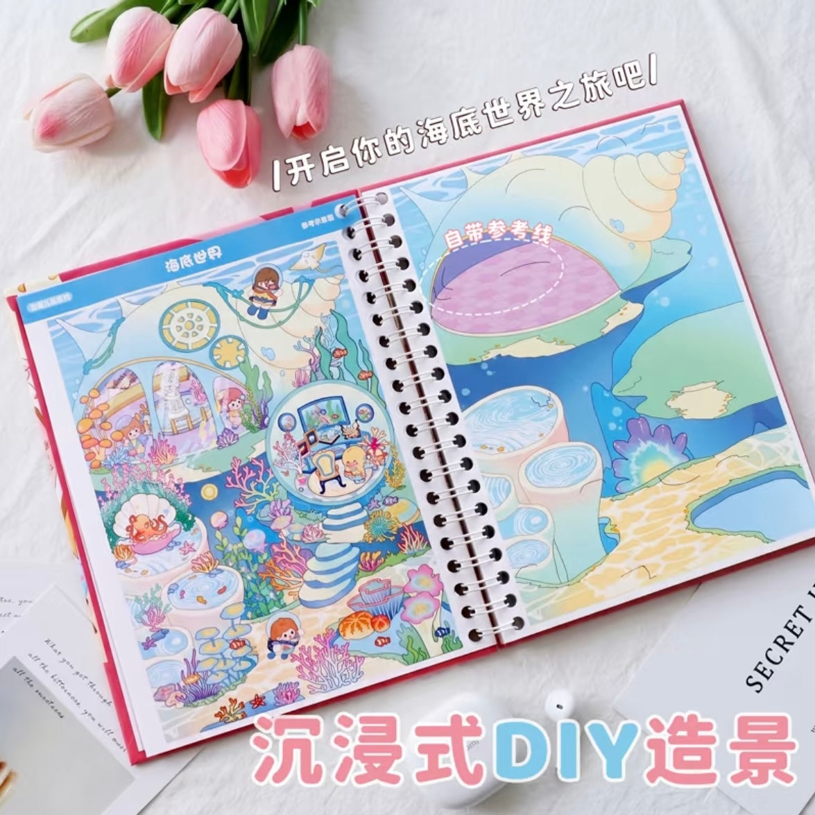 DIY miniature Scene Sticker HeiTaoMao Where to Play N-Pack Set Collection book - L 2